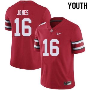 NCAA Ohio State Buckeyes Youth #16 Keandre Jones Red Nike Football College Jersey XSO2445CU